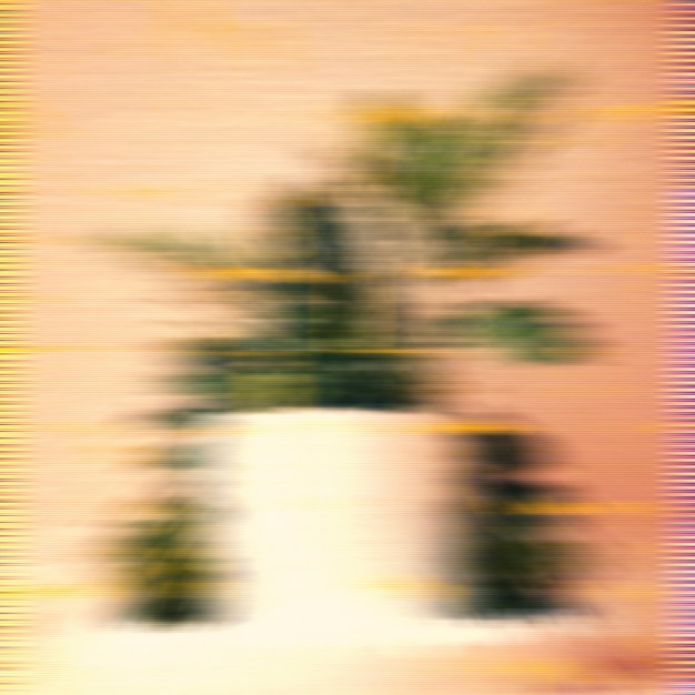 A blurred image of a VHS tape of 