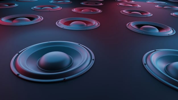 A diagram illustrating how Dolby Atmos works, showing sound waves emanating from various points in a room, including overhead speakers, creating a three-dimensional audio experience.