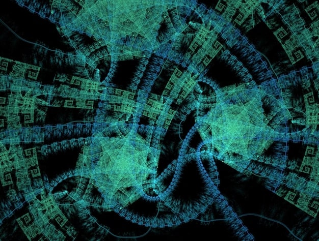 A digital illustration depicting various symbols and motifs from [Movie Title], overlaid on a fractured mirror to represent the multiple interpretations and fragmented nature of the film's controversial ending.