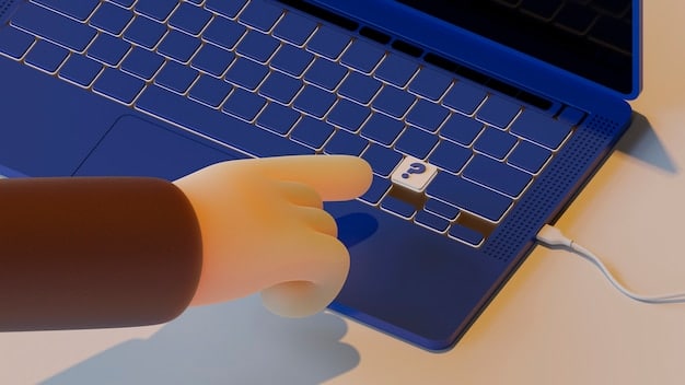 A close-up of a hand typing on a laptop with a padlock icon superimposed on the screen, symbolizing online security for streaming accounts. The background should be blurred to focus on the hand and the padlock.