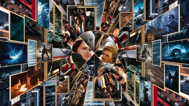 A collage of movie posters from 3-4 different films predicted to be Oscar contenders in 2025, showcasing a variety of genres.
